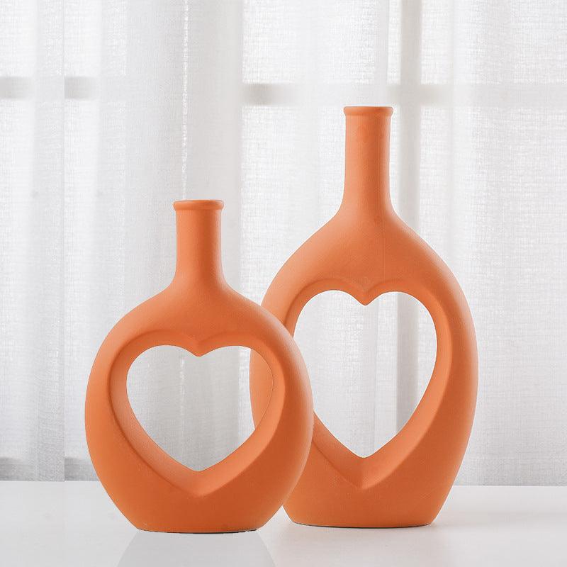 Home Creative Skeleton Love Ceramic Vase Ornaments - Pacisia