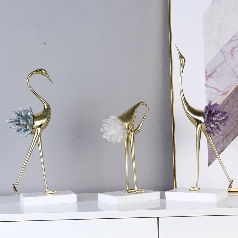 Home Crystal Crane Decoration - Pacisia