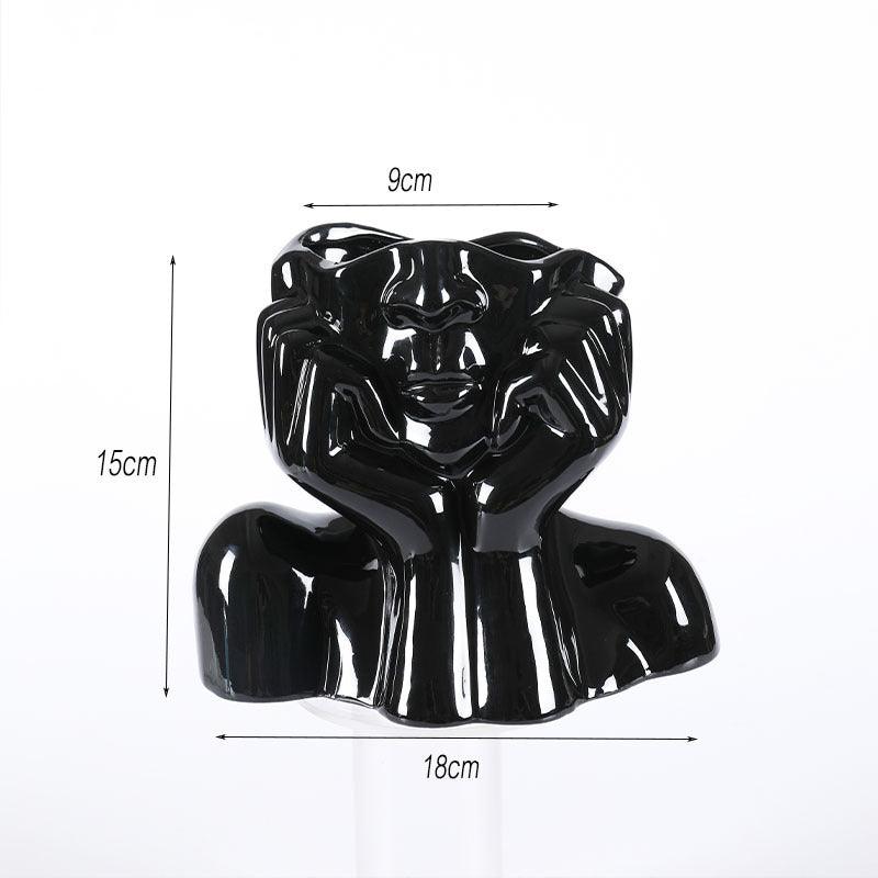 Home Decor Ceramic Vases Flower Vase Sculpture Crafts - Pacisia