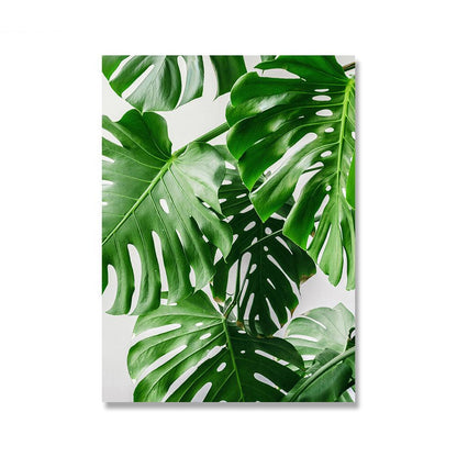 Home Decor Green Plant Canvas Painting - Living Room Wall Art - Pacisia