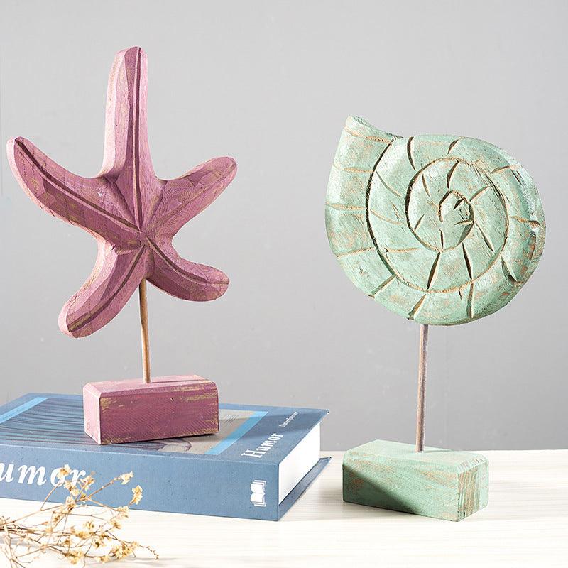 Home decor starfish seahorse conch living room - Pacisia