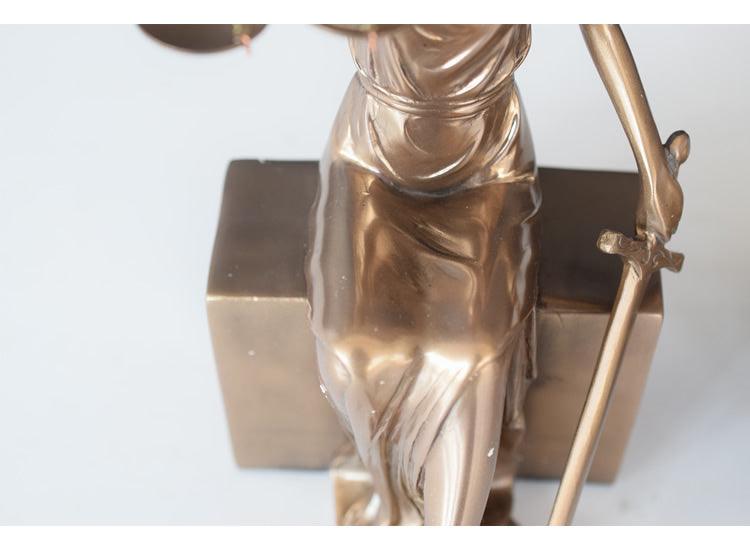 Home Decoration Bronze Goddess Of Justice Bookend - Pacisia