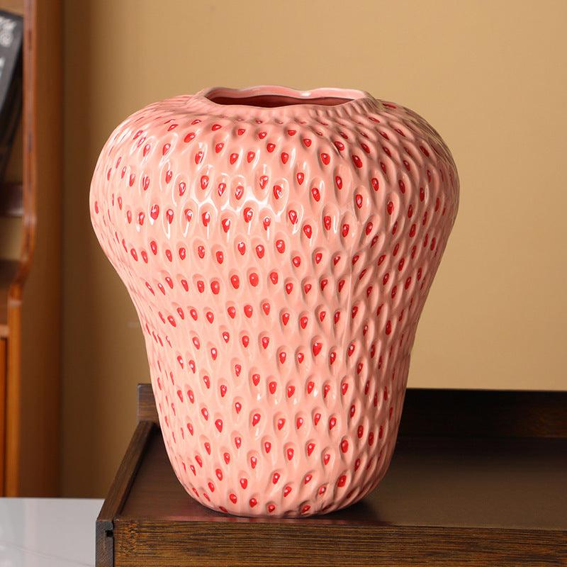 Home Dried Strawberry Vase Living Room - Pacisia