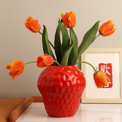 Home Dried Strawberry Vase Living Room - Pacisia