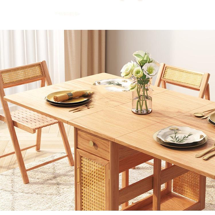 Home Multifunctional Rattan Log Folding Dining Table - Pacisia