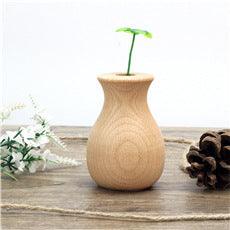 Home Simple Decoration Wooden Vase Office - Pacisia