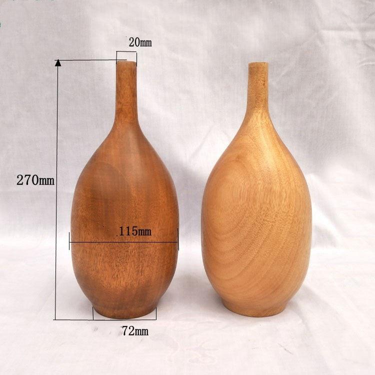 Home Simple Decoration Wooden Vase Office - Pacisia