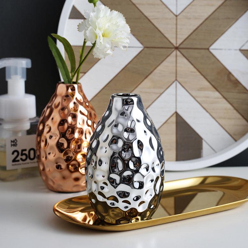 Home TV Entrance Ceramic Electroplating Vase Decoration Ornament - Pacisia