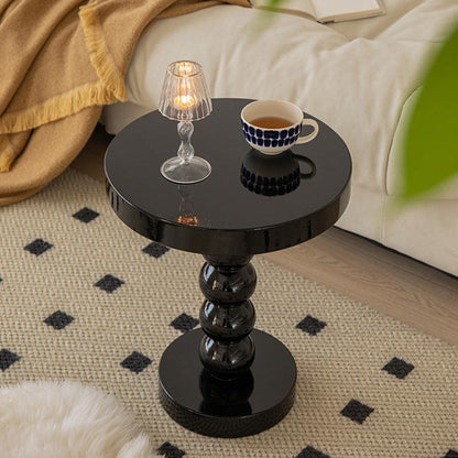 Home Vintage Solid Wood Round Table Bedside Side Table - Pacisia