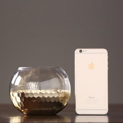 Honeycomb Glass Vase Transparent - Pacisia