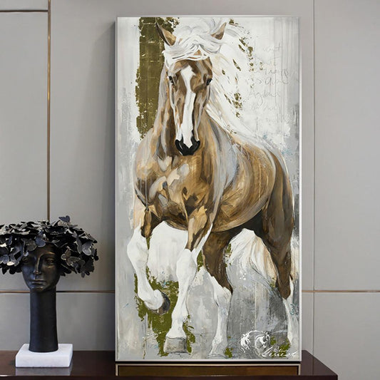 Horse Canvas Oil Painting - Modern Animal Wall Art Decor for Living Room and Bedroom - Pacisia