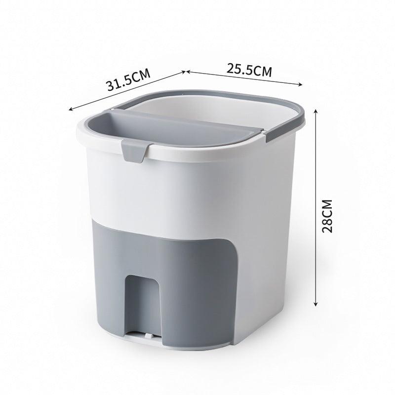 Household Dry And Wet Separation Kitchen Drain Trash Bin Kitchen Waste Trash Storage Bin - Pacisia