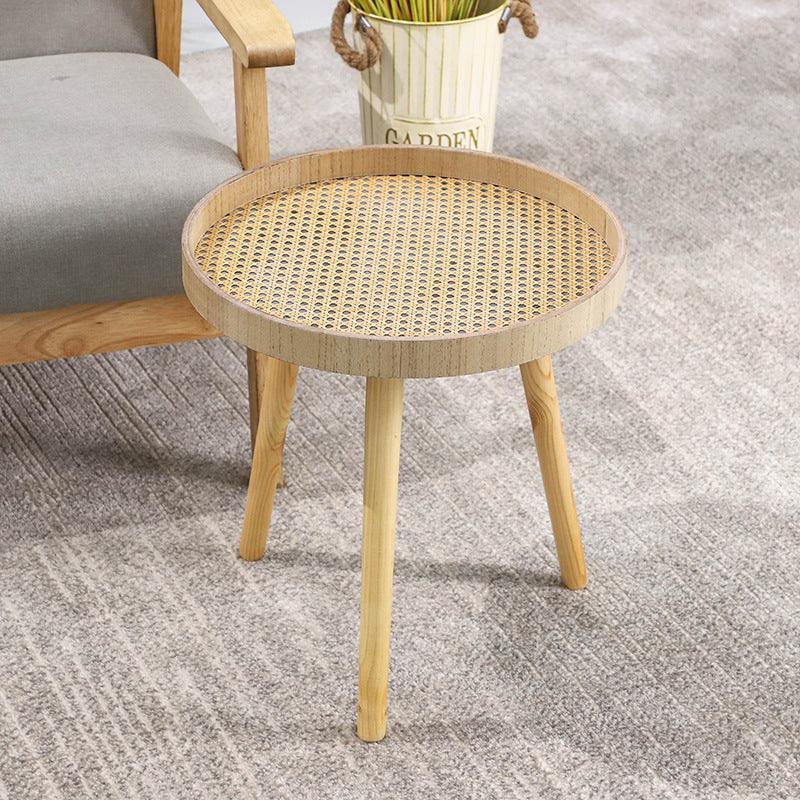 Household Rattan Retro Living Room Round Coffee Table - Pacisia