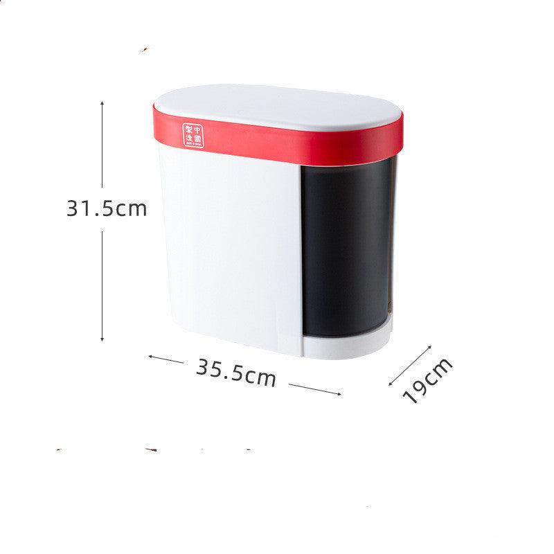 Household Tea Separation Trash Can With Lid - Pacisia