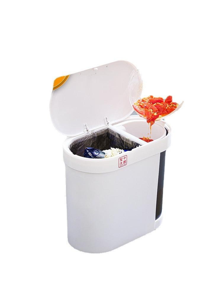 Household Tea Separation Trash Can With Lid - Pacisia