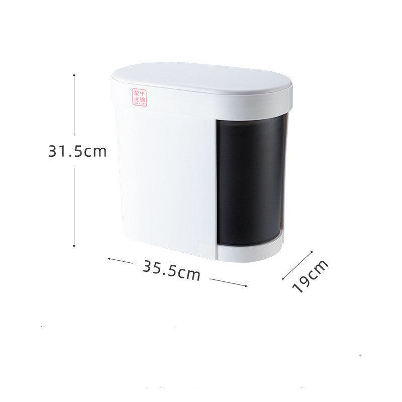 Household Tea Separation Trash Can With Lid - Pacisia