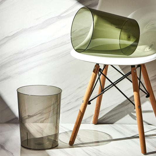 Household Transparent Trash Bin Bedroom Uncovered - Pacisia