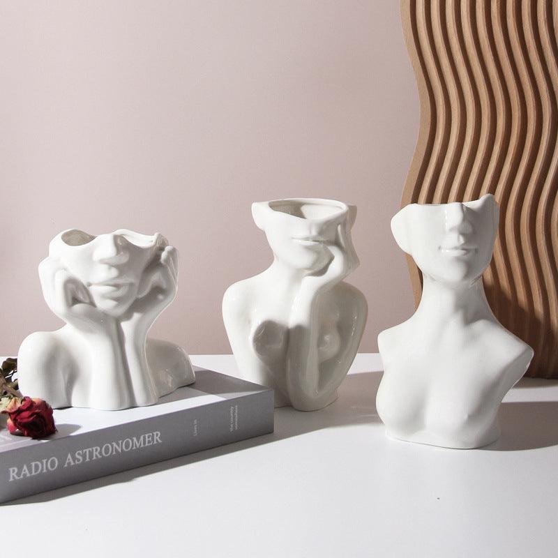 Human Body Shape Ceramic Vase - Pacisia