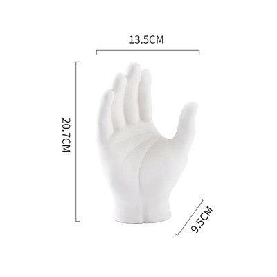 Human Palm Art Ceramic Artifact Small Ornaments Dried Flower Arrangement Flower Vase - Pacisia