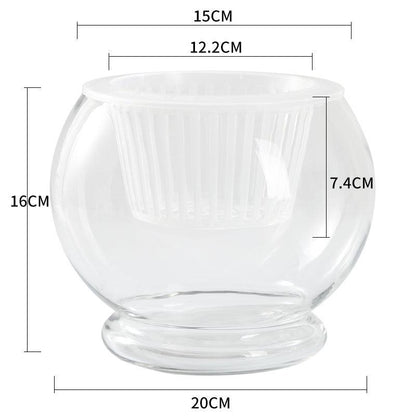 Hydroponic Plant Glass Bottle Transparent Glass Vase - Pacisia