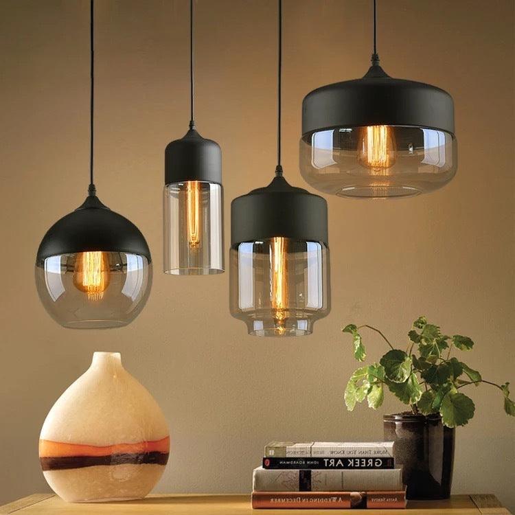 Industrial glass chandelier - Pacisia