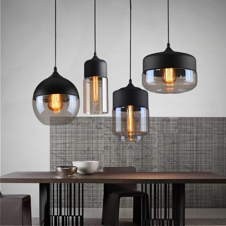 Industrial glass chandelier - Pacisia