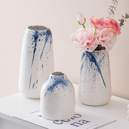 Ink Splashing Ceramic Vase Living Room Decoration Ornaments - Pacisia