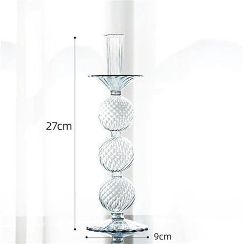 Ins Home Decoration Glass Candle Holder Vase Props - Pacisia