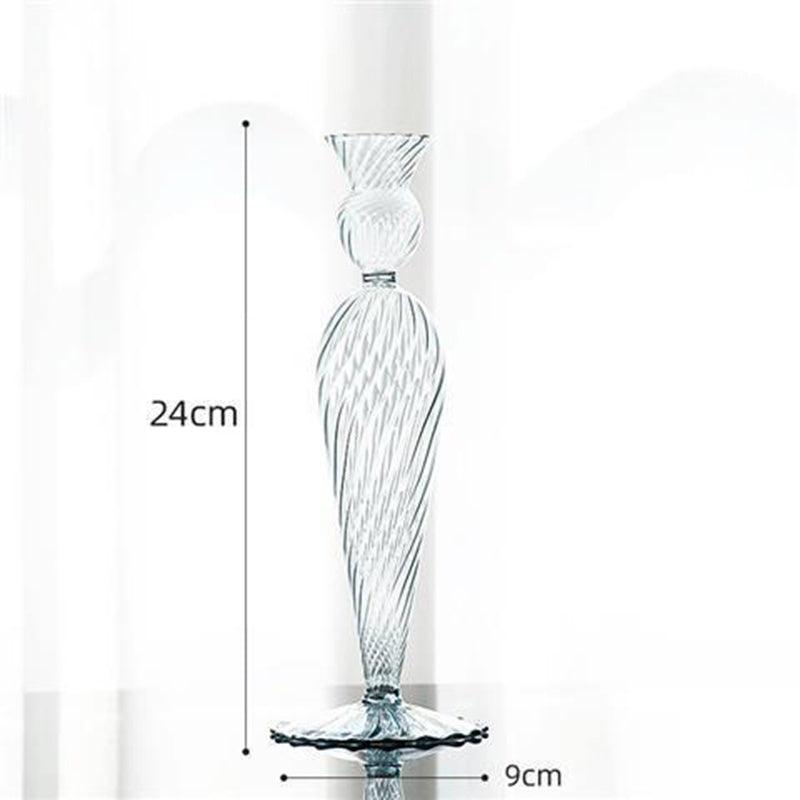 Ins Home Decoration Glass Candle Holder Vase Props - Pacisia