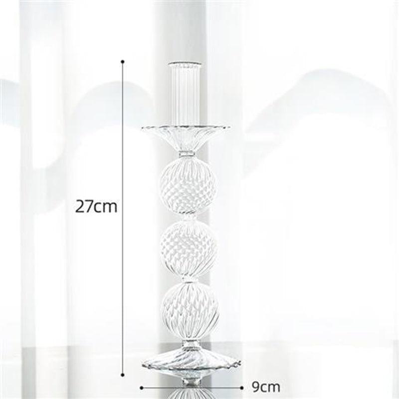 Ins Home Decoration Glass Candle Holder Vase Props - Pacisia