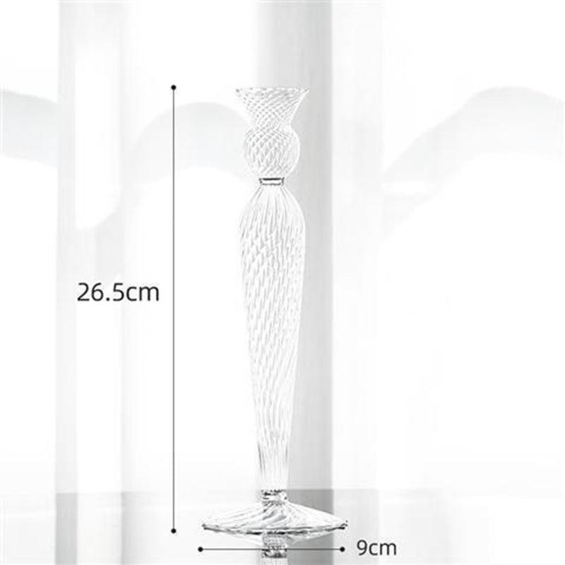 Ins Home Decoration Glass Candle Holder Vase Props - Pacisia
