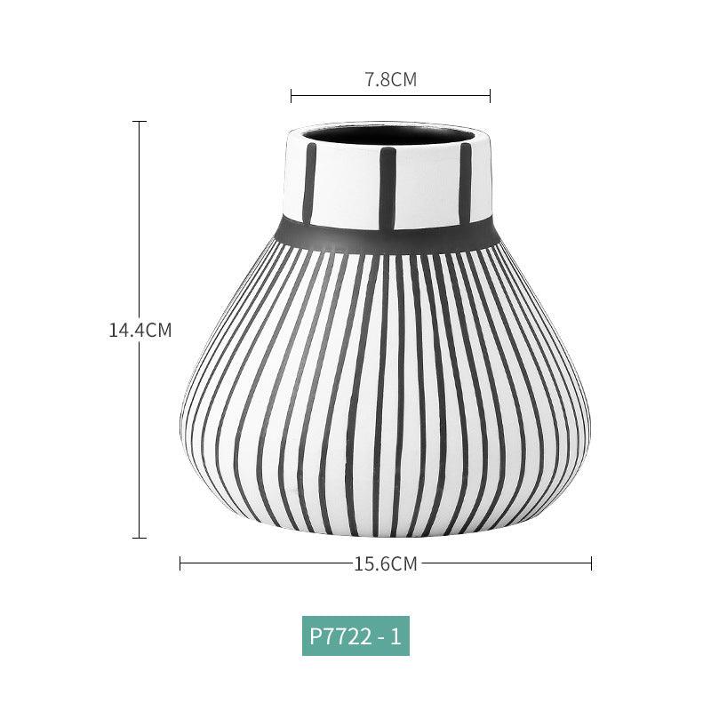 Ins Nordic Ceramic Vase Creative Hotel Decoration - Pacisia