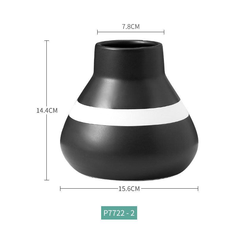 Ins Nordic Ceramic Vase Creative Hotel Decoration - Pacisia