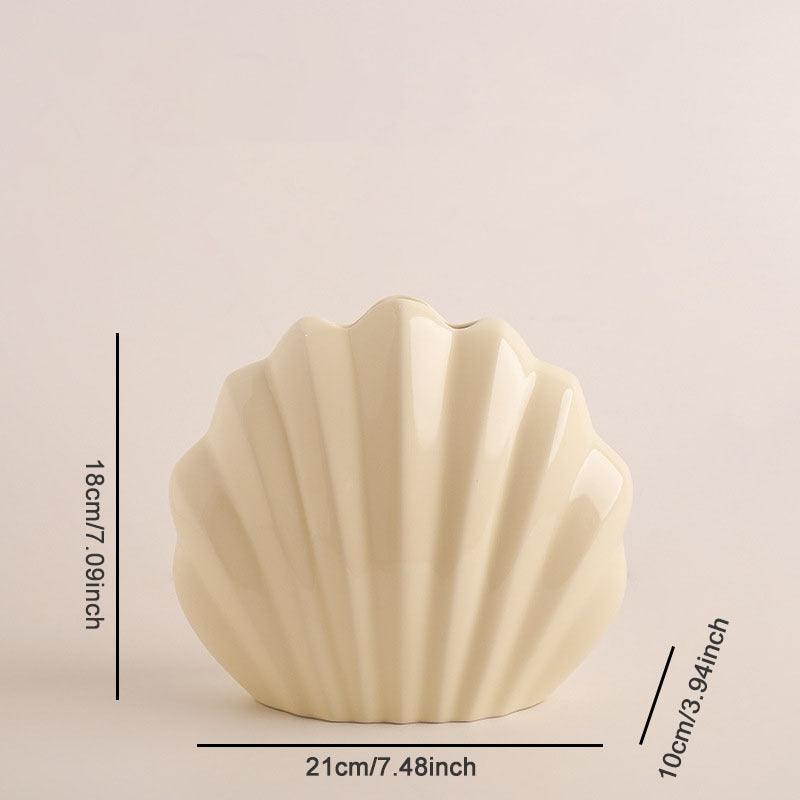 Ins Wind Shell Ceramic Vase Ornaments - Pacisia
