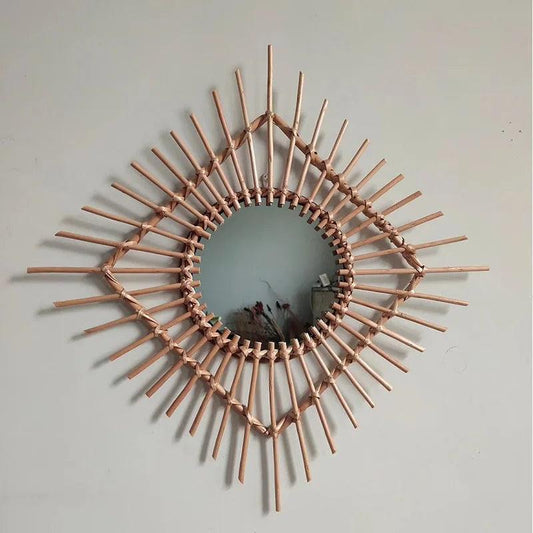 Irregular Art Mirrors Bathroom Makeup Nordic Hanging Mirrors Aesthetic Round Luxury Adornos Para El Hogar Home Decoration - Pacisia
