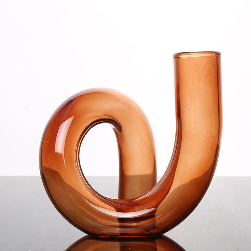 Irregular Creative Strange Shape Glass Vase Living Room Art Decoration - Pacisia