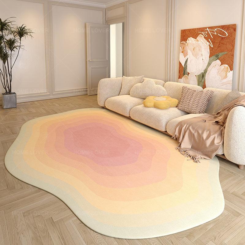 Irregular Shaped Simple Bedroom Household Carpet - Pacisia