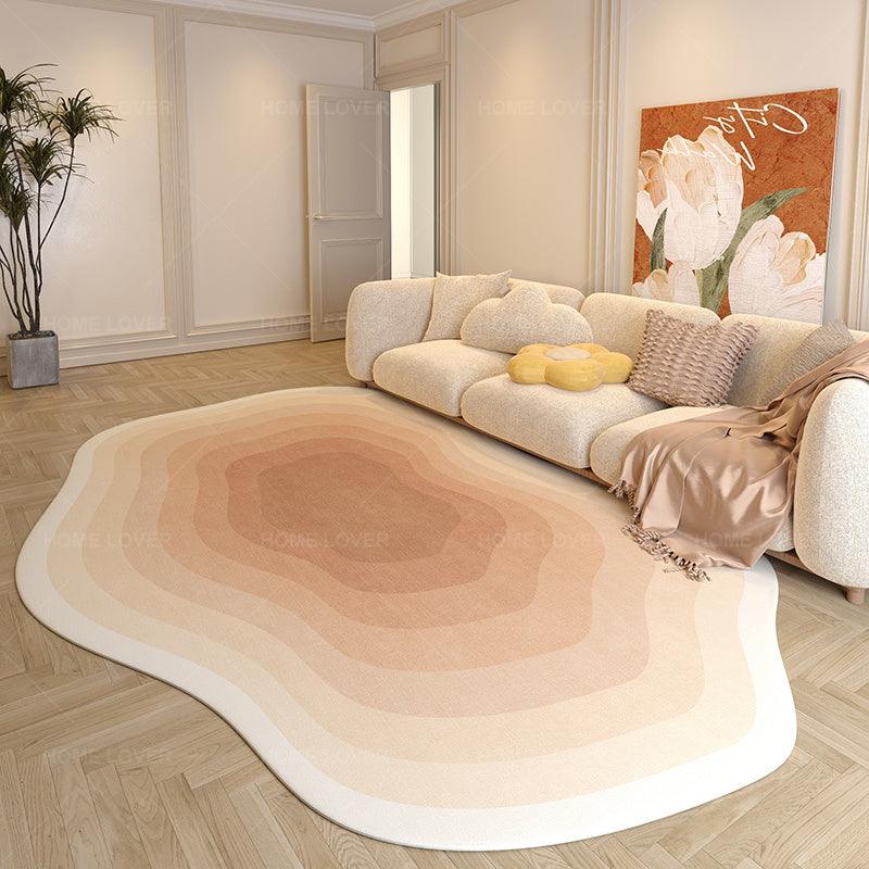 Irregular Shaped Simple Bedroom Household Carpet - Pacisia