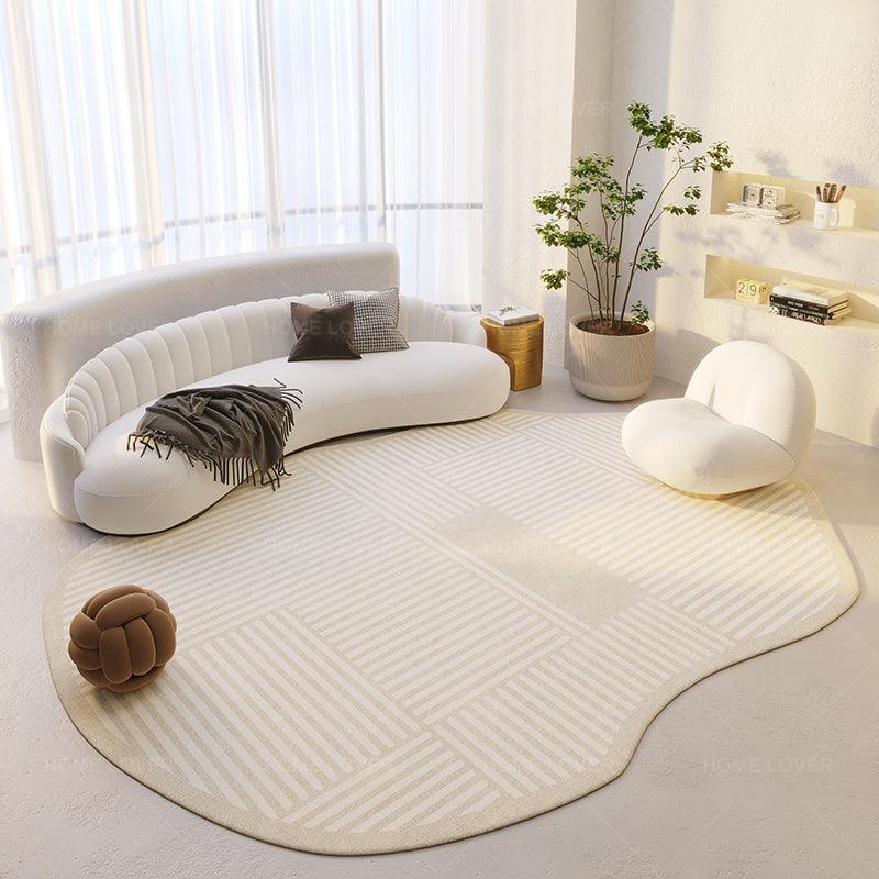 Irregular Shaped Simple Bedroom Household Carpet - Pacisia