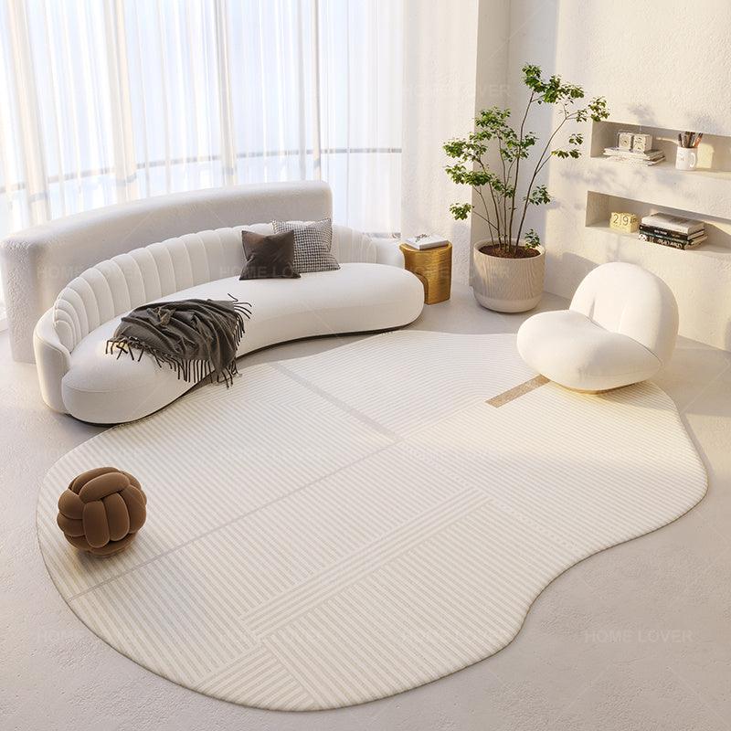 Irregular Shaped Simple Bedroom Household Carpet - Pacisia
