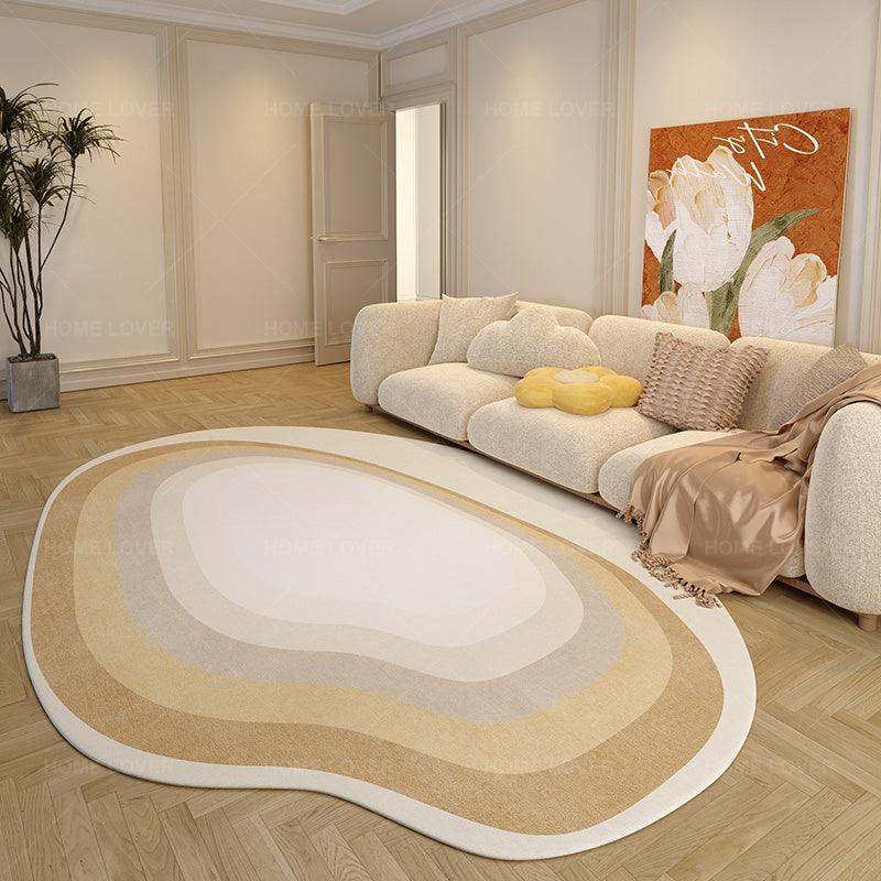 Irregular Shaped Simple Bedroom Household Carpet - Pacisia