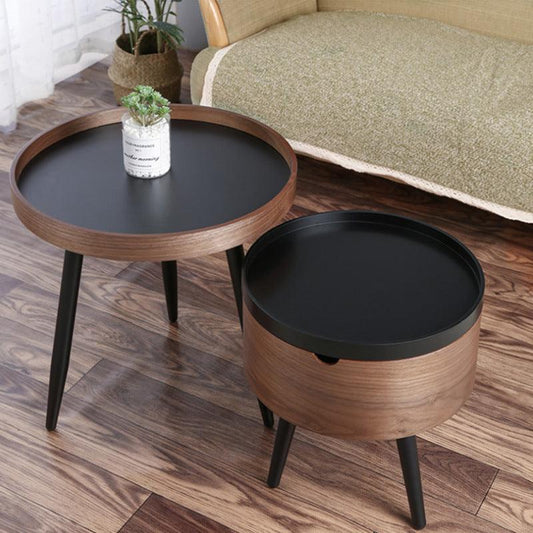 Italian Round Combination Coffee Table Small Apartment Living Room Side Table - Pacisia