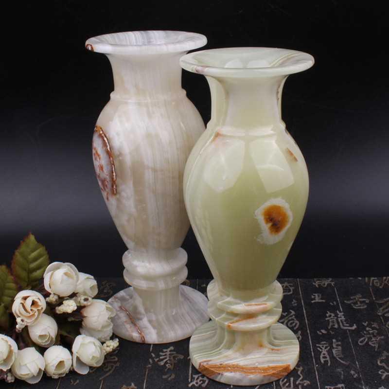 Jade Vase Ancient Chinese Table Top Home Decoration - Pacisia