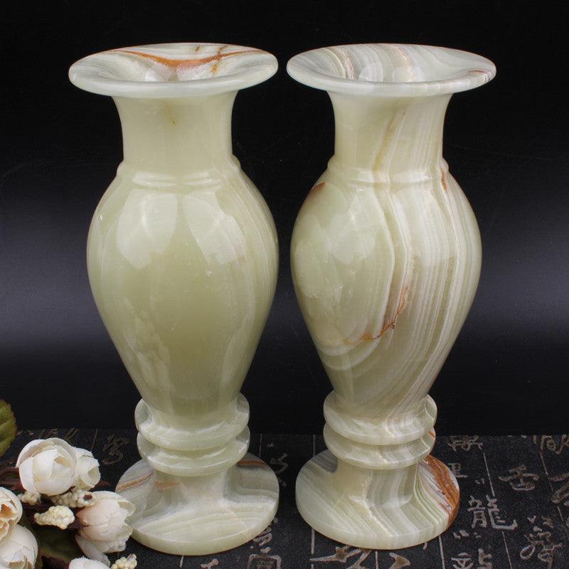 Jade Vase Ancient Chinese Table Top Home Decoration - Pacisia