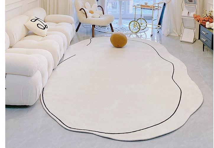 Japanese Minimalist Living Room Cashmere Carpet - Pacisia