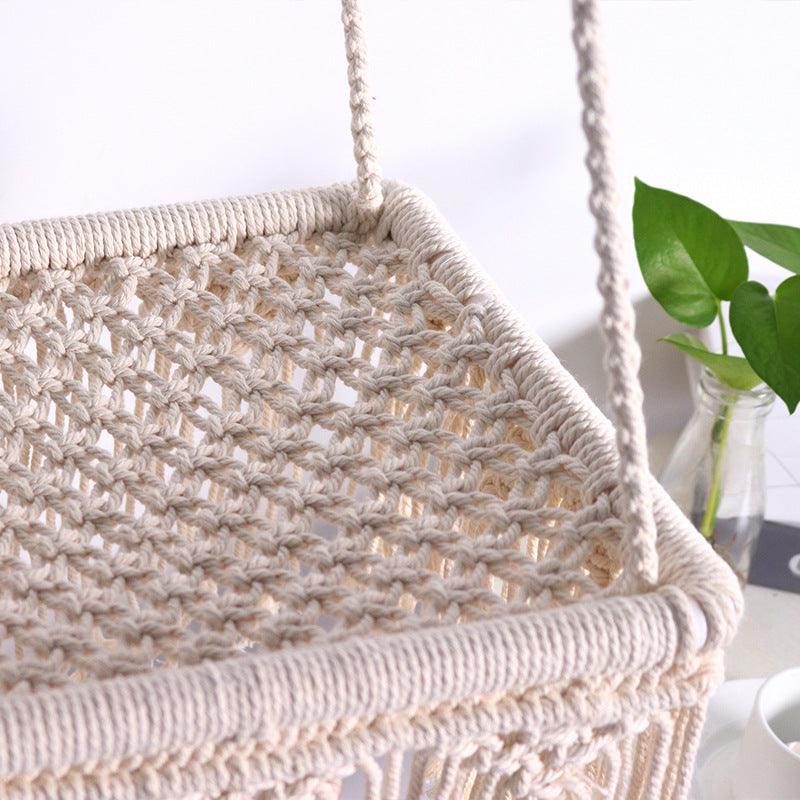 Lace Cat Bed Swing Tapestry Pet Bed Cotton Rope Swing Chair - Pacisia