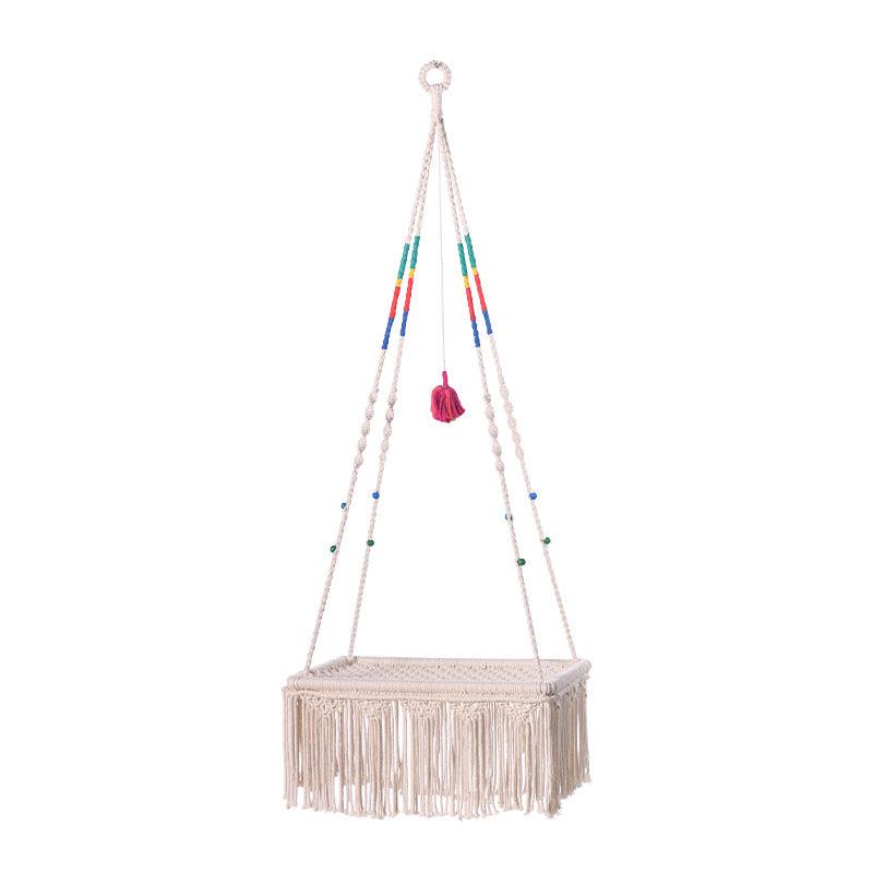Lace Cat Bed Swing Tapestry Pet Bed Cotton Rope Swing Chair - Pacisia