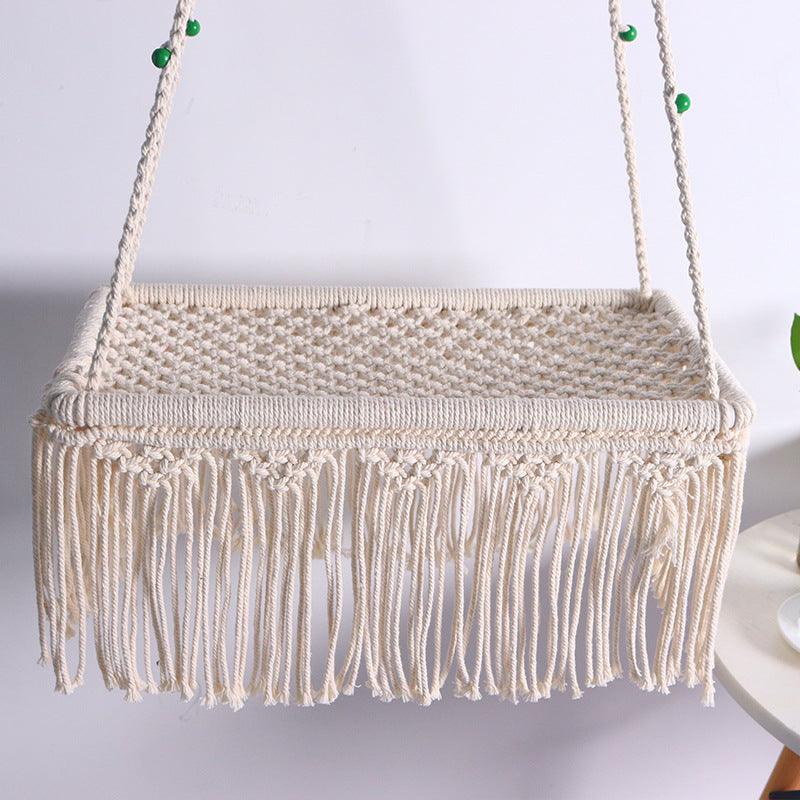 Lace Cat Bed Swing Tapestry Pet Bed Cotton Rope Swing Chair - Pacisia