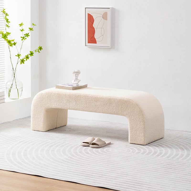 Lamb Velvet Living Room Sofa Bench - Pacisia