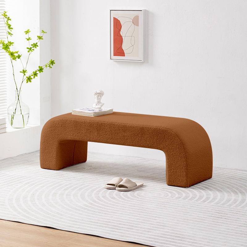 Lamb Velvet Living Room Sofa Bench - Pacisia